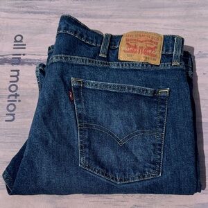 Levi's 505 Men's Dark Blue Relaxed Jeans